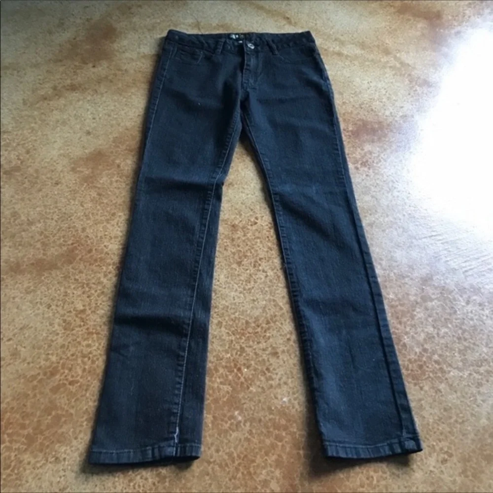 Govanni 13/14 skinny dark wash embellished star rhinestone pocket mid rise jeans